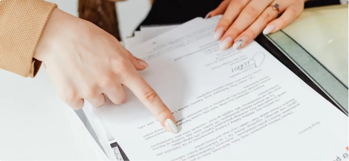 Review of confidential treatment documents as part of protected client intake and consent process.